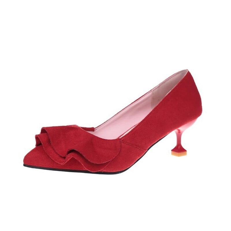 Zamszowe czółenka 5 kolorów - obrazek 5