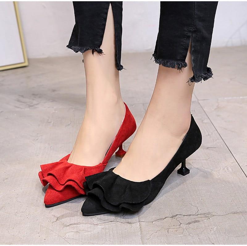 Zamszowe czółenka 5 kolorów - obrazek 15