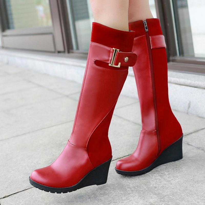 Kozaki na koturnie 3 kolory - obrazek 2