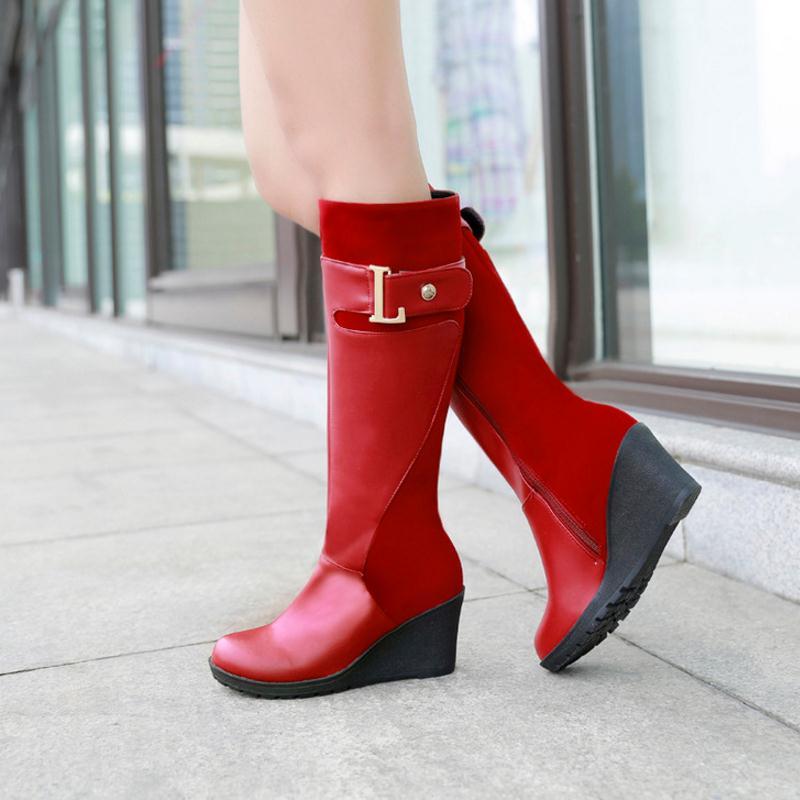 Kozaki na koturnie 3 kolory - obrazek 3