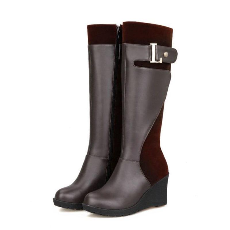 Kozaki na koturnie 3 kolory - obrazek 4