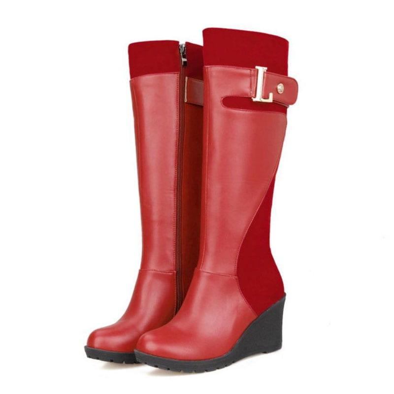 Kozaki na koturnie 3 kolory - obrazek 5