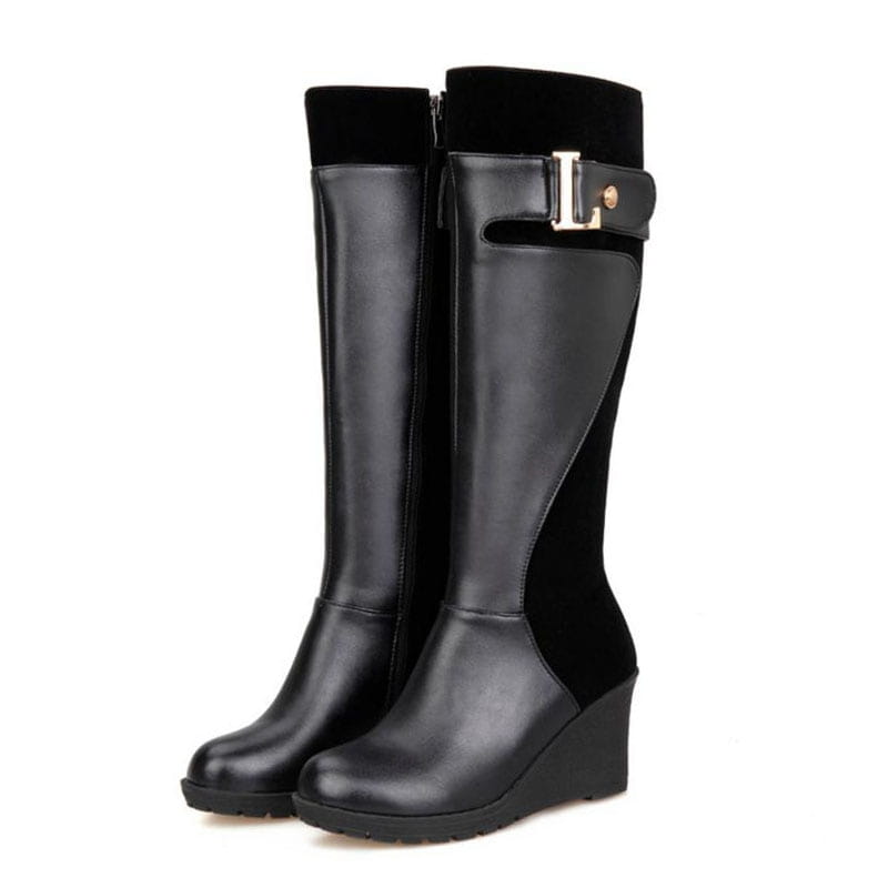 Kozaki na koturnie 3 kolory - obrazek 6