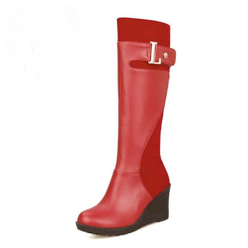 Kozaki na koturnie 3 kolory - obrazek 7