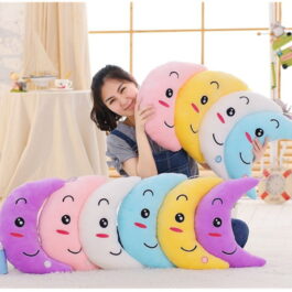 Świecąca pluszowa poduszka Księżyc