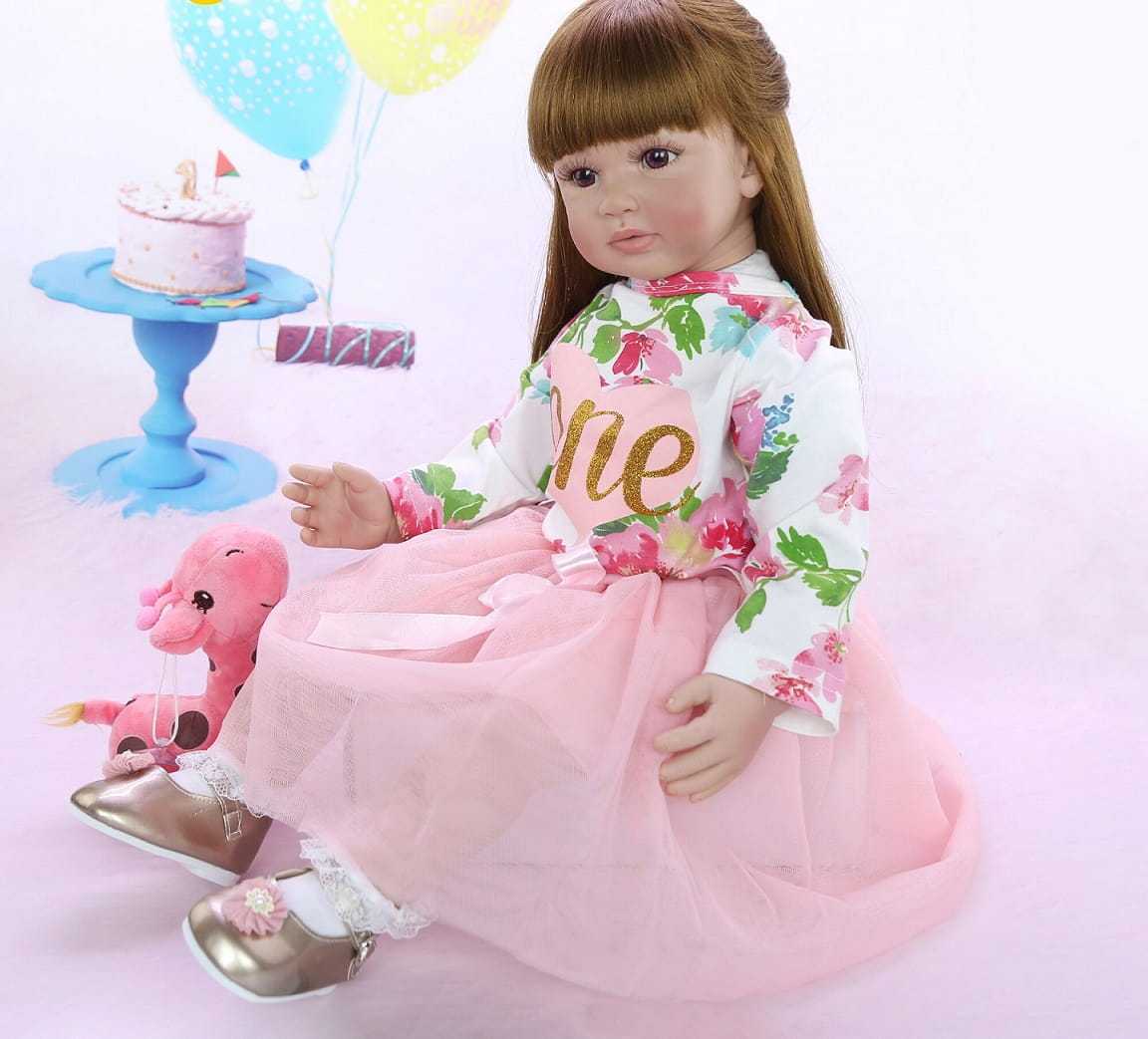 Livia Lalka baby girl 60 cm - obrazek 4