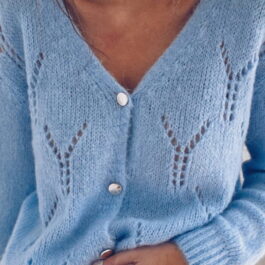 Kardigan z ażurem