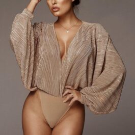 Bluzka body szeroki rękaw