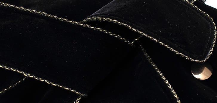 Czarny płaszcz trencz - obrazek 15