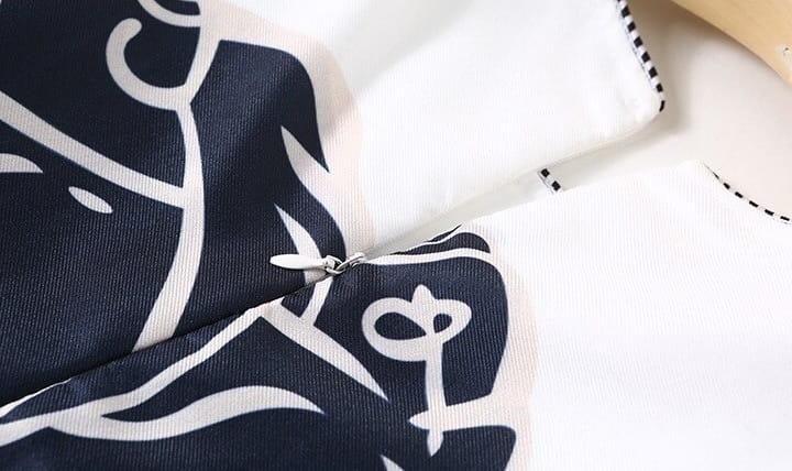 Sukienka bez rękawów drukowana - obrazek 9