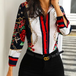 Bluzka koszula z nadrukiem