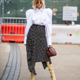 Biała bluzka z bufkami