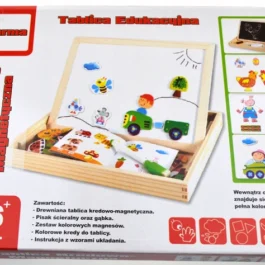 Edukacyjna tablica magnetyczna i kredowa