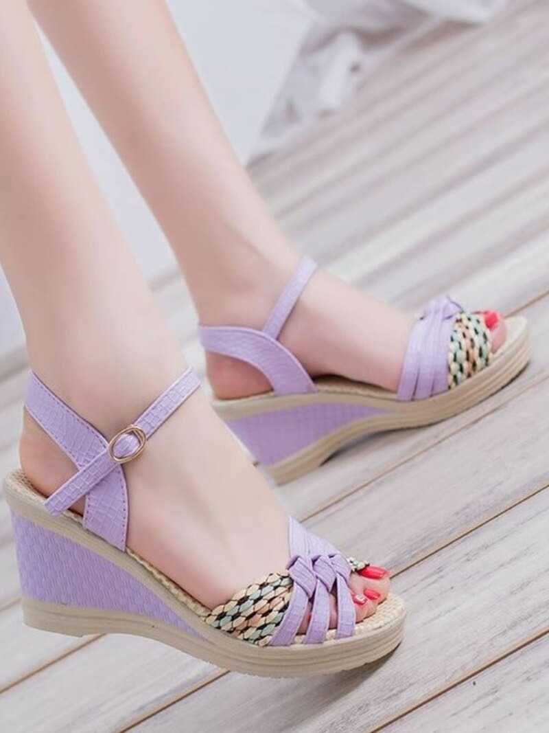 Plecione sandały - obrazek 3