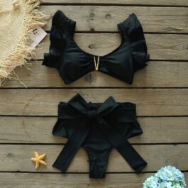 Bikini Black z falami