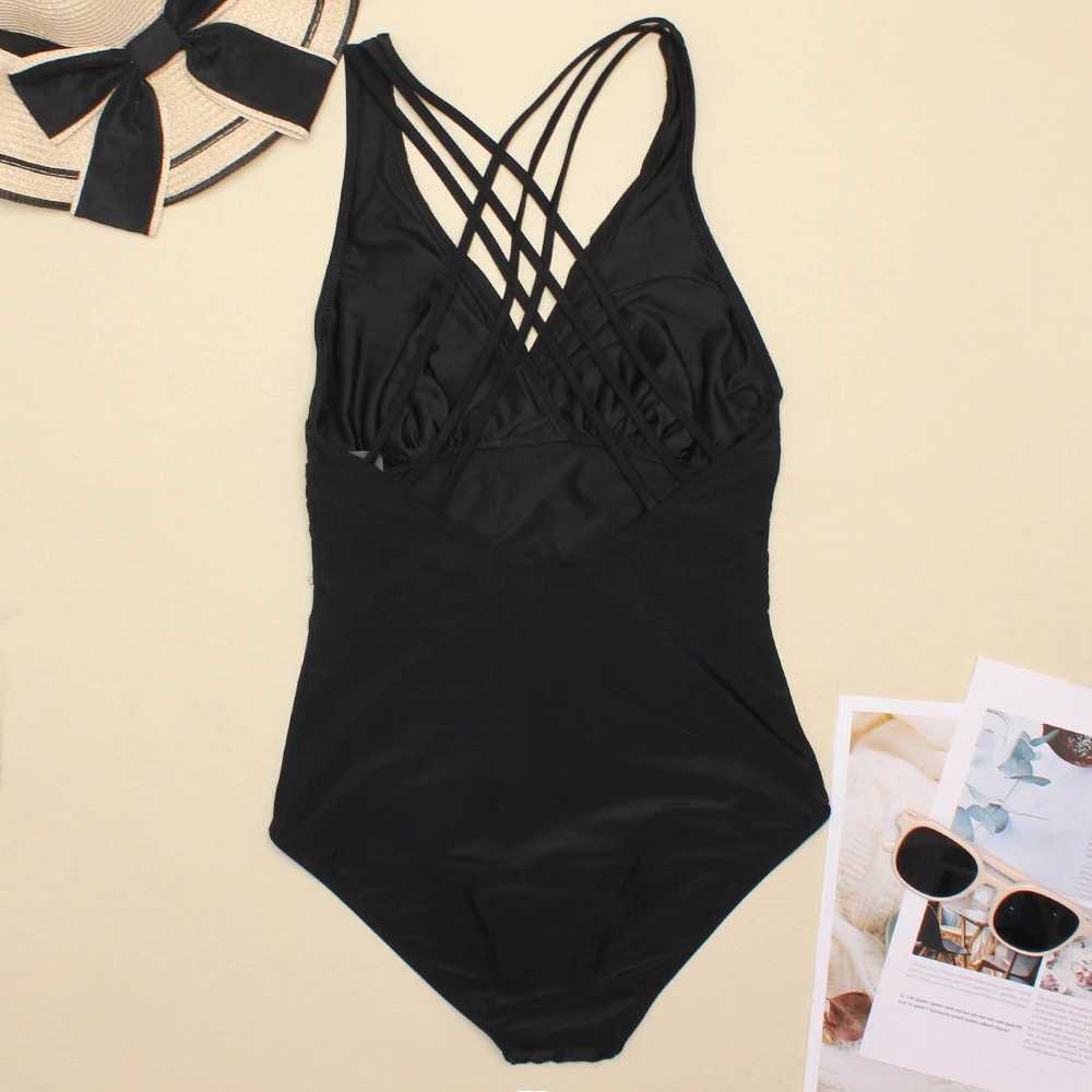 Strój kąpielowy krzyżowany na plecach - obrazek 3