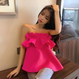 Bluzka off shoulder z falą