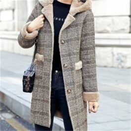 Kurtka płaszczyk z pluszem