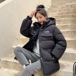 Kurtka ze stójką i kapturem