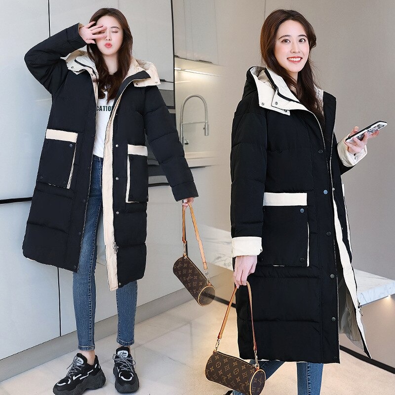 Płaszcz z kontrastowymi wypustkami - obrazek 3