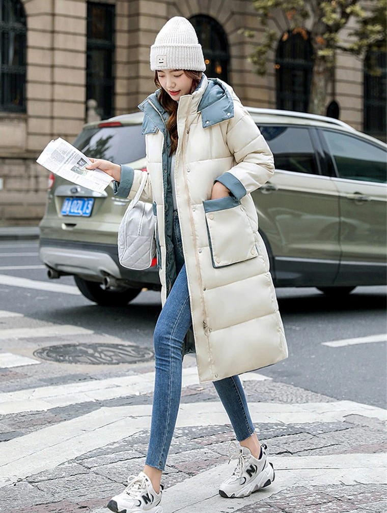 Płaszcz z kontrastowymi wypustkami - obrazek 5