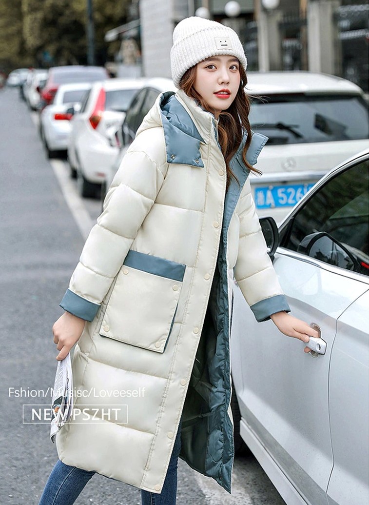 Płaszcz z kontrastowymi wypustkami - obrazek 9