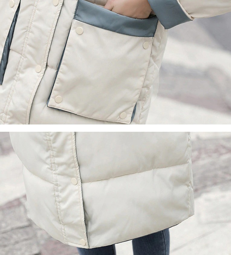 Płaszcz z kontrastowymi wypustkami - obrazek 17